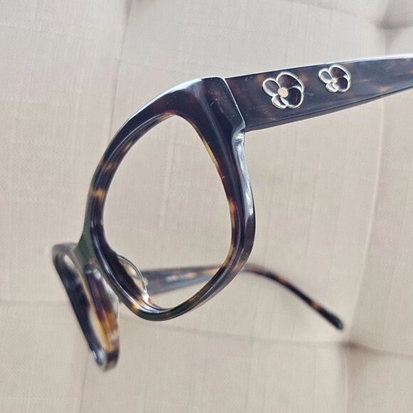 Kirkland Signature Havana Women Eyeglasses Frame Dark Brown Glasses Eye Wear - Picture 3 of 12